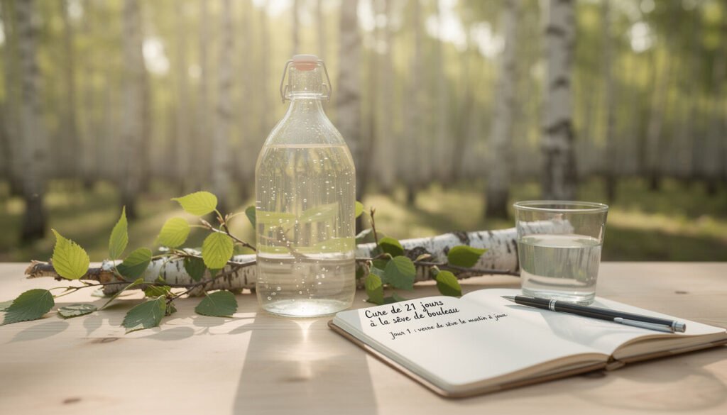 Découvrez notre guide complet de la cure de 21 jours à la sève de bouleau, avec un protocole détaillé et tous les bienfaits pour votre santé expliqués pas à pas.